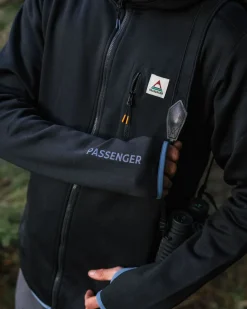 Sweat à capuche en polaire Polartec® Solitude Recyclée - Noir