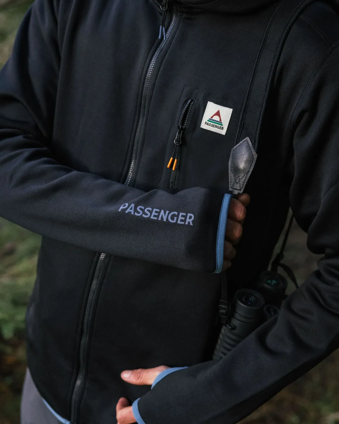 Sweat à capuche en polaire Polartec® Solitude Recyclée - Noir