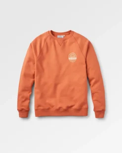 Sweatshirt en coton bio Odyssey - Orange brûlé