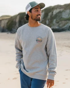 Sweatshirt en coton bio Odyssey - Gris moyen Marl