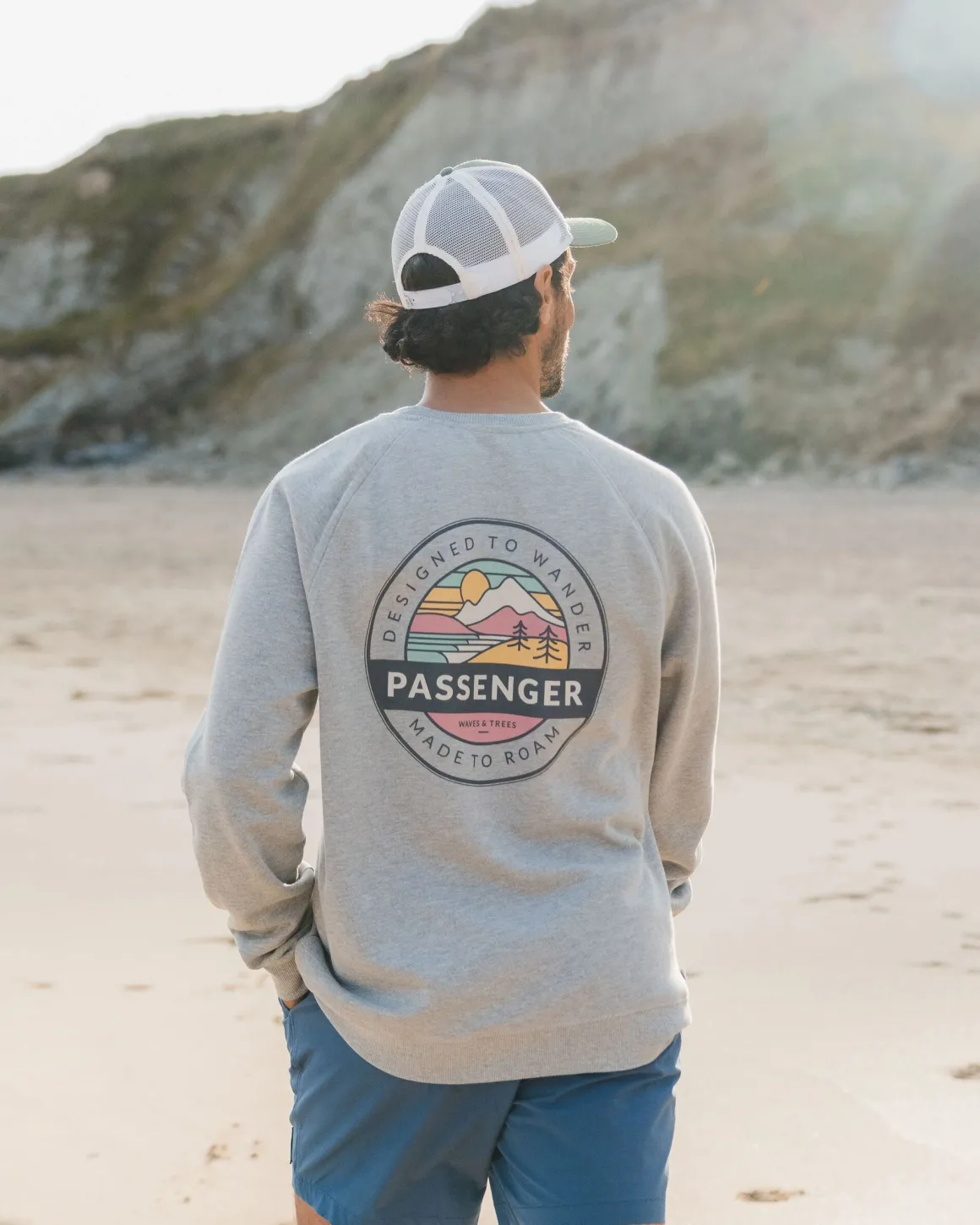 Sweatshirt en coton bio Odyssey - Gris moyen Marl