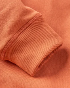 Sweatshirt en coton bio Odyssey - Orange brûlé