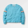 Sweatshirt en coton bio Poinsettia - Soft Blue Pool Marl