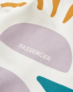 Sweatshirt en coton bio Sunsets - Marshmallow