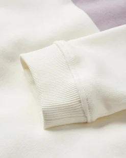 Sweatshirt en coton bio Sunsets - Marshmallow