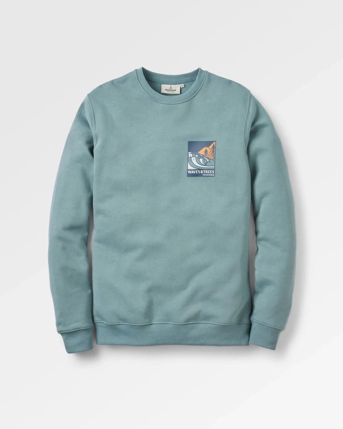 Sweatshirt en coton bio Waves u0026 Trees - Stormy Sea