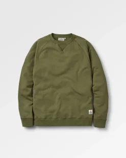 Sweatshirt en coton recyclé Heritage - Kaki