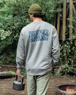 Sweatshirt en coton recyclé Yuca - Gris foncé chiné