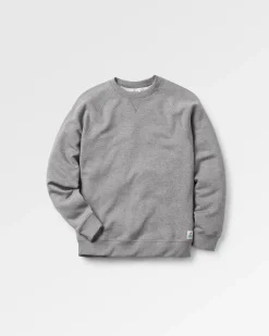 Sweatshirt en coton recyclé Heritage - Gris foncé chiné