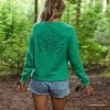 Sweatshirt en coton recyclé Remote - Épicéa vert