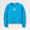 Sweatshirt en coton recyclé Sunburst - Blue Pool