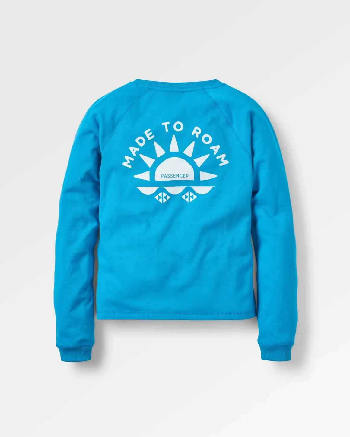 Sweatshirt en coton recyclé Sunburst - Blue Pool
