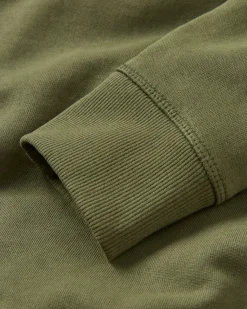 Sweatshirt en coton recyclé Heritage - Kaki