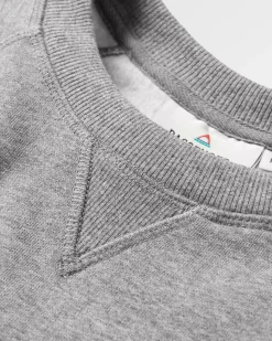 Sweatshirt en coton recyclé Heritage - Gris foncé chiné