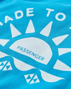Sweatshirt en coton recyclé Sunburst - Blue Pool