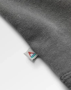 Sweatshirt en coton recyclé Waves u0026 Trees - Charcoal