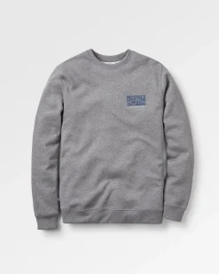 Sweatshirt en coton recyclé Yuca - Gris foncé chiné