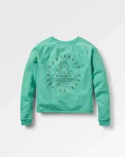 Sweatshirt en coton recyclé Remote - Épicéa vert