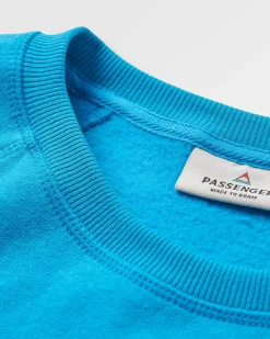 Sweatshirt en coton recyclé Sunburst - Blue Pool