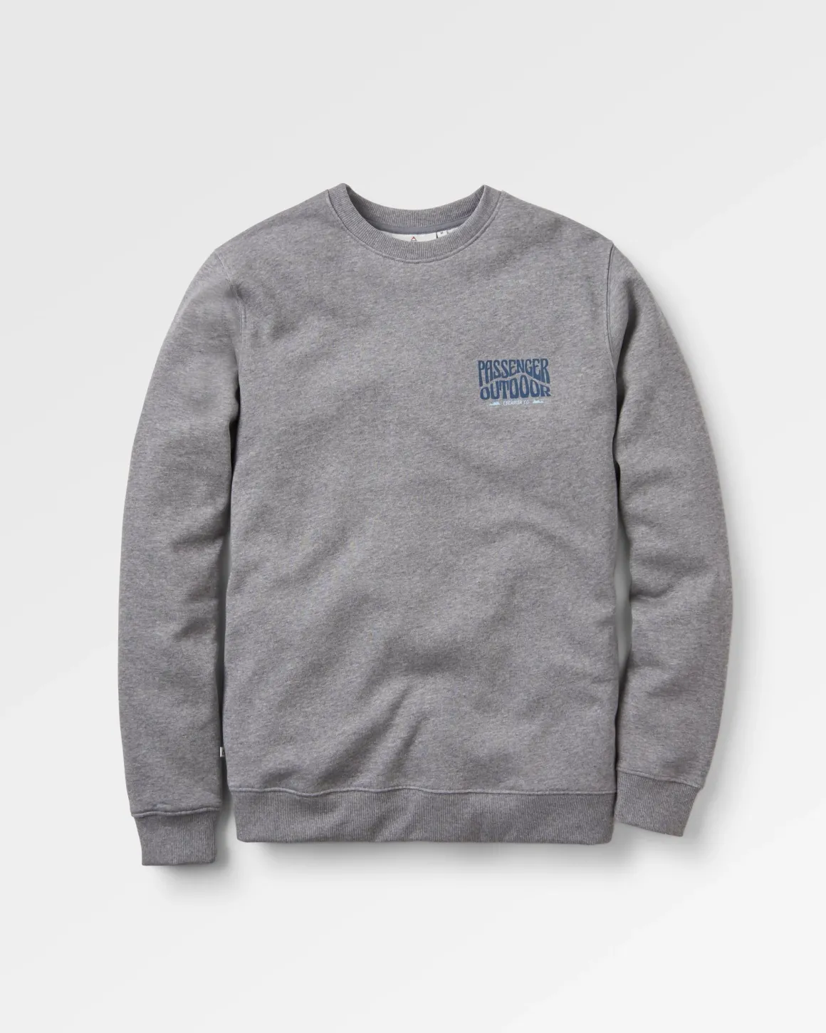 Sweatshirt en coton recyclé Yuca - Gris foncé chiné