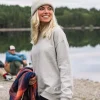 Sweatshirt Oversize en Coton Recyclé Héritage - Gris Marl