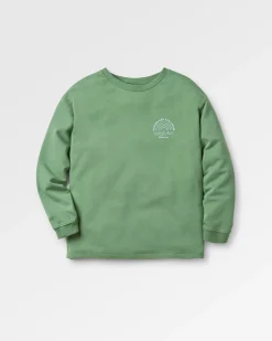 Sweatshirt Oversize en Coton Recyclé Arc-en-Ciel - Dark Ivy