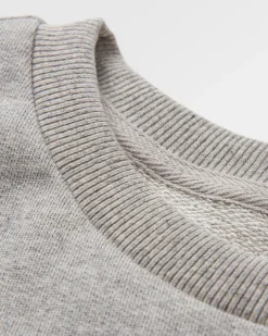 Sweatshirt Oversize en Coton Recyclé Héritage - Gris Marl