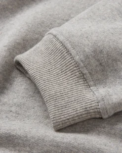 Sweatshirt Oversize en Coton Recyclé Héritage - Gris Marl