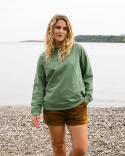 Sweatshirt Oversize en Coton Recyclé Arc-en-Ciel - Dark Ivy