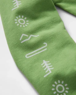 Sweatshirt Oversize en Coton Recyclé Phoenix - Vert Poire
