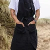 Tablier en denim de coton bio - Noir