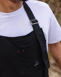 Tablier en denim de coton bio - Noir