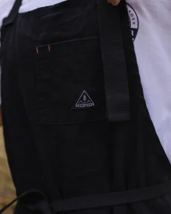 Tablier en denim de coton bio - Noir