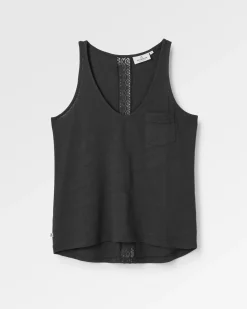 Top en coton recyclé Rivergate - Noir