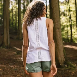 Top en coton recyclé Rivergate - Blanc