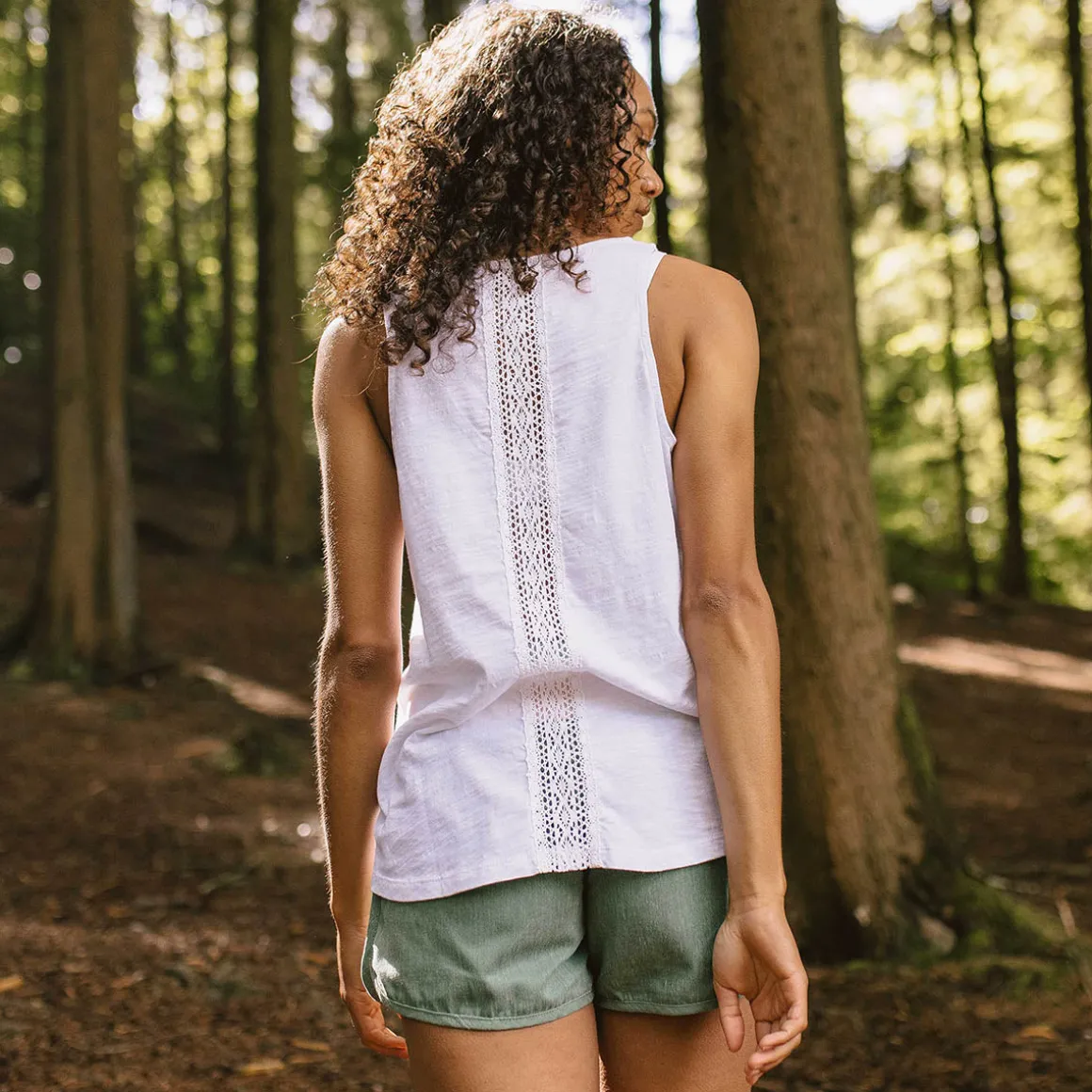 Top en coton recyclé Rivergate - Blanc