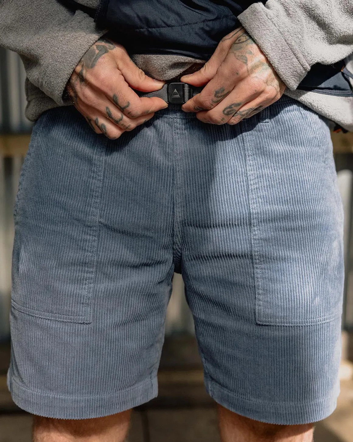Topanga Cord Short - Bleu Pierre