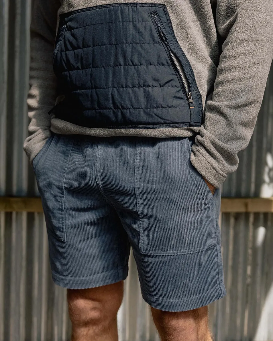 Topanga Cord Short - Bleu Pierre