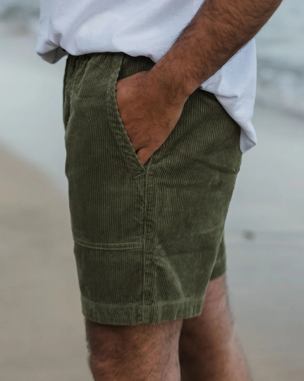 Topanga Cord Short - Kaki