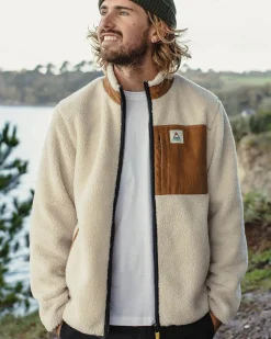 Trekker Recycled Deep-Pile Sherpa Fleece - Warm Ivory