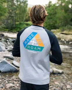 T-shirt à manches longues en matière recyclée Alpine - Noir/Gris