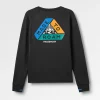 T-shirt à manches longues en matière recyclée Alpine - Noir