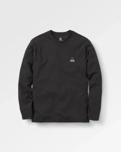 T-shirt à manches longues et coupe décontractée Vita Organic - Noir
