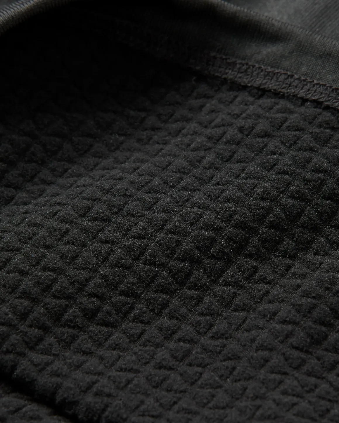 T-shirt à manches longues en tissu recyclé Atlantis - Noir