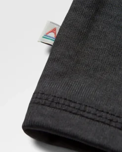 T-shirt à manches longues en matière recyclée Alpine - Noir
