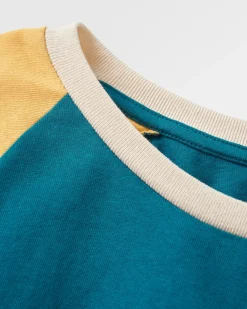 T-shirt à manches longues recyclé Riser - Bleu Corail
