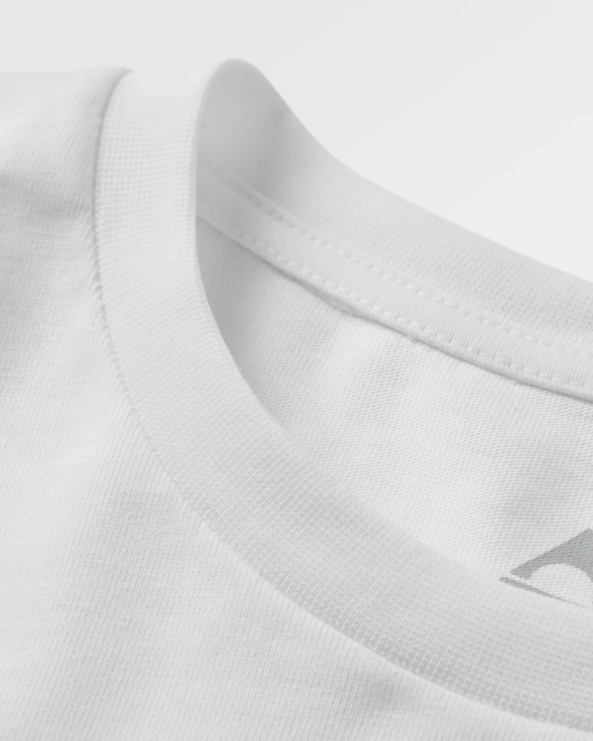 T-shirt à manches longues Vita Organic à coupe décontractée - Blanc