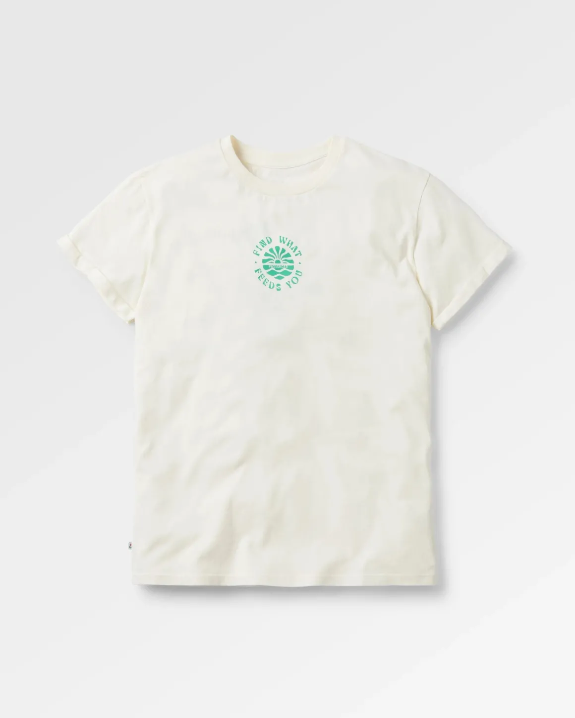 T-shirt à Manches Retroussées Discovery - Marshmallow