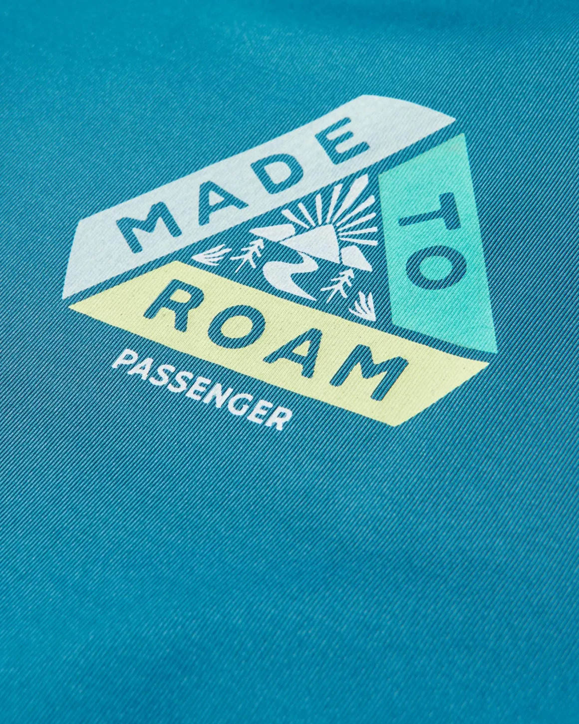T-shirt Actif Recyclé avec Lien Chakra au Dos - Bleu Acier