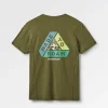 T-shirt actif texturé Kirkwood - Kaki